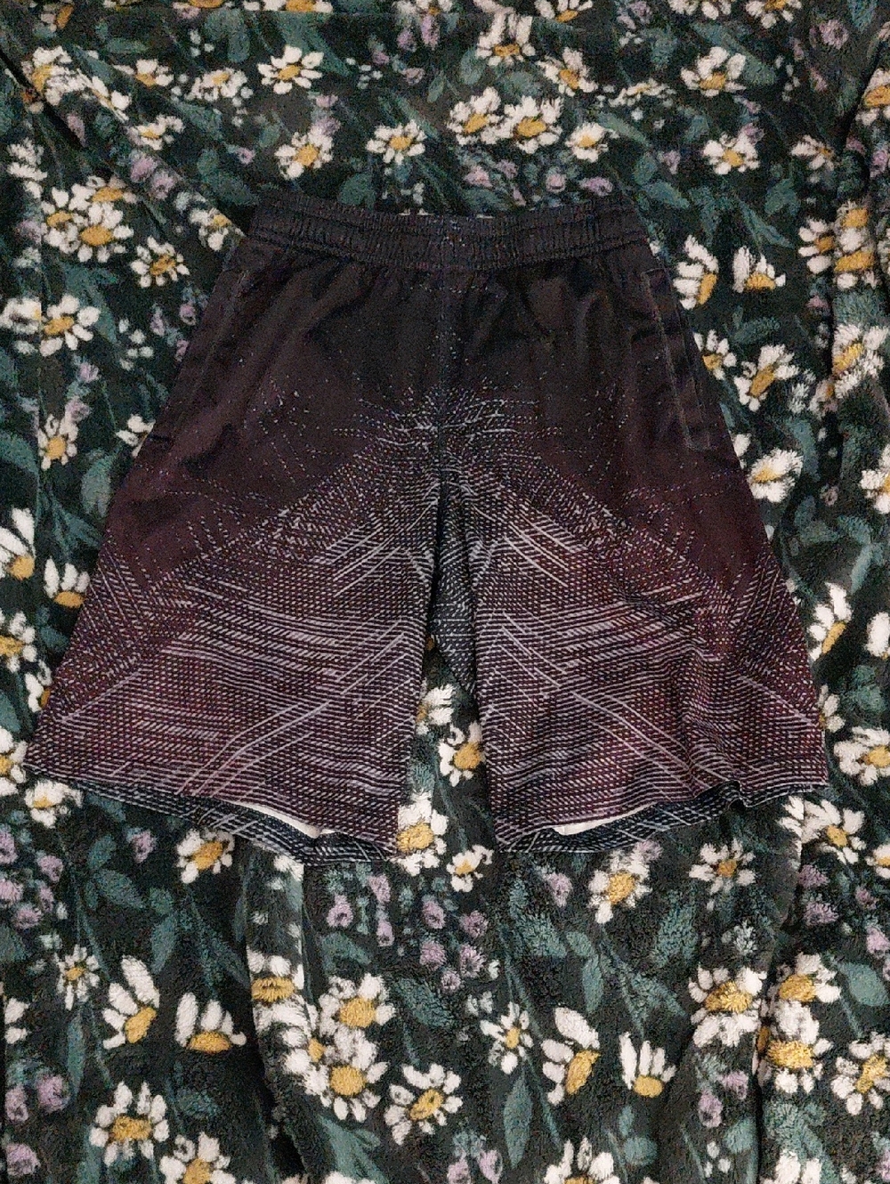 Champion Black & Purple Gradient Boys Large Athletic Shorts
